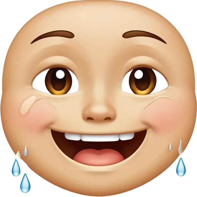 face with tears of joy, happy crying face emoji