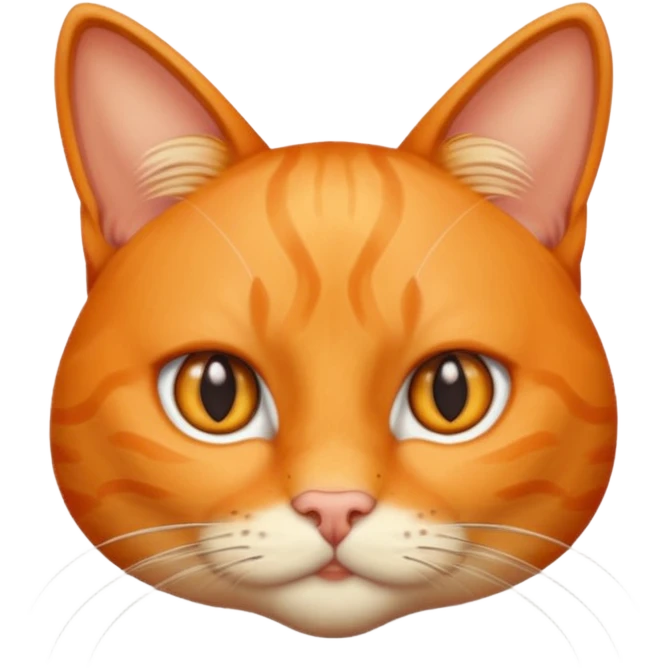 um gato laranja curioso com snal de duvida emoji