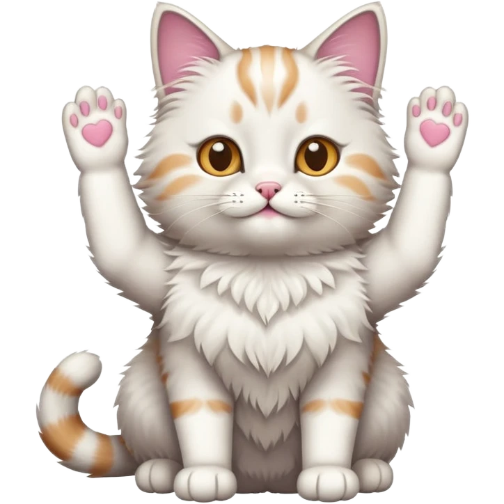Gato deja levantada emoji