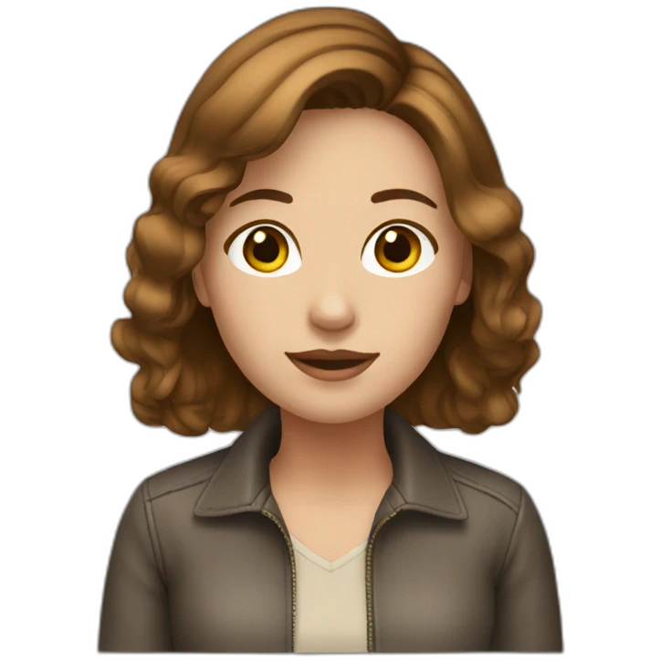 brown-haired girl with bob designer interior emoji