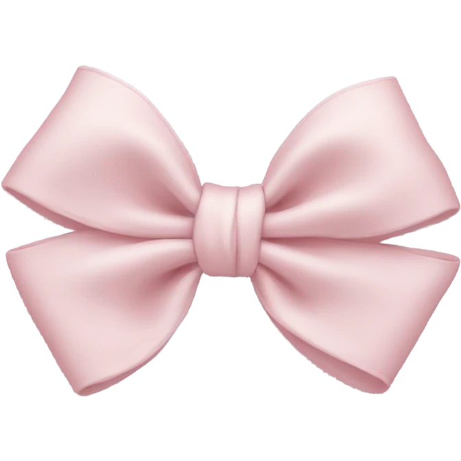 Baby pink bow emoji