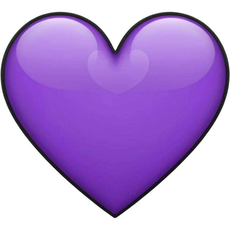 Half Black & Half Purple Hearts emoji