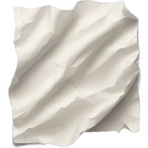 wrinkled paper emoji
