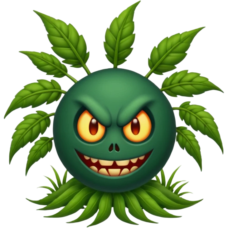 evil weeds emoji