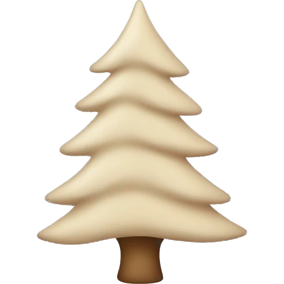 Beige Christmas’s tree emoji