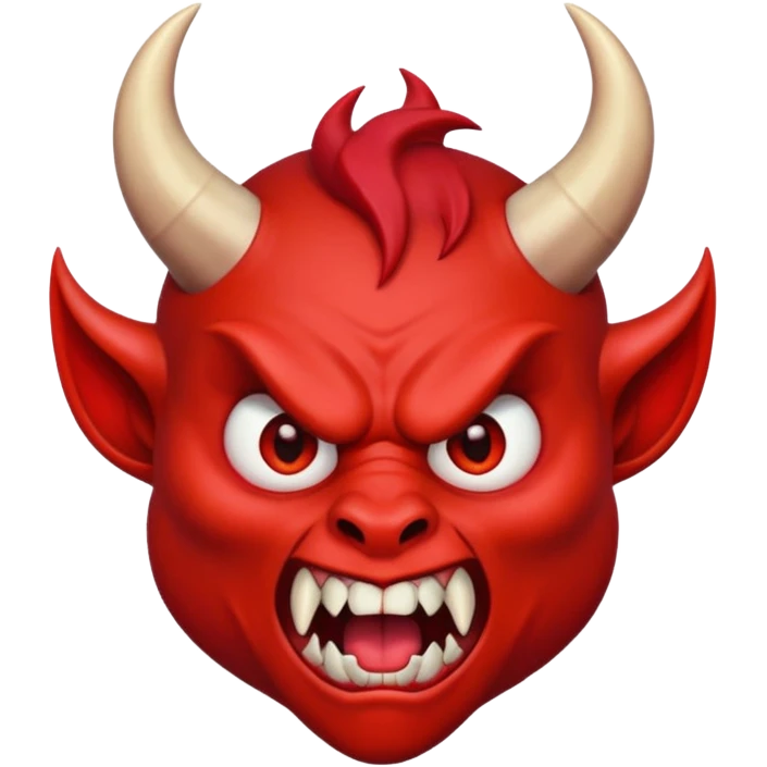 shocked devil emoji