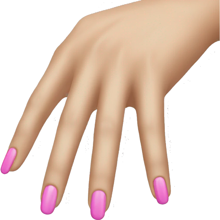  finger with pink nail emoji
