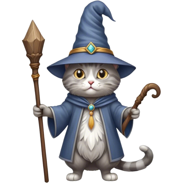 Cat wizard emoji