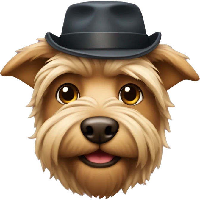 Yorkshire wearing a hat emoji