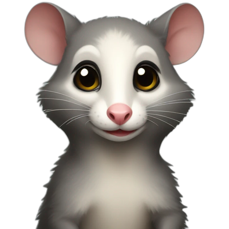 very beautiful elegant possum emoji