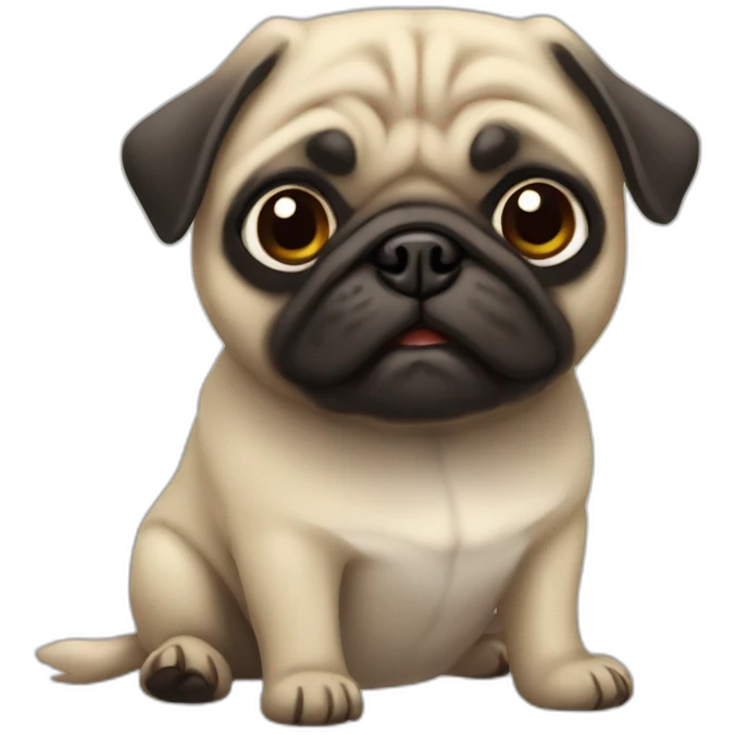 Perritas pug emoji