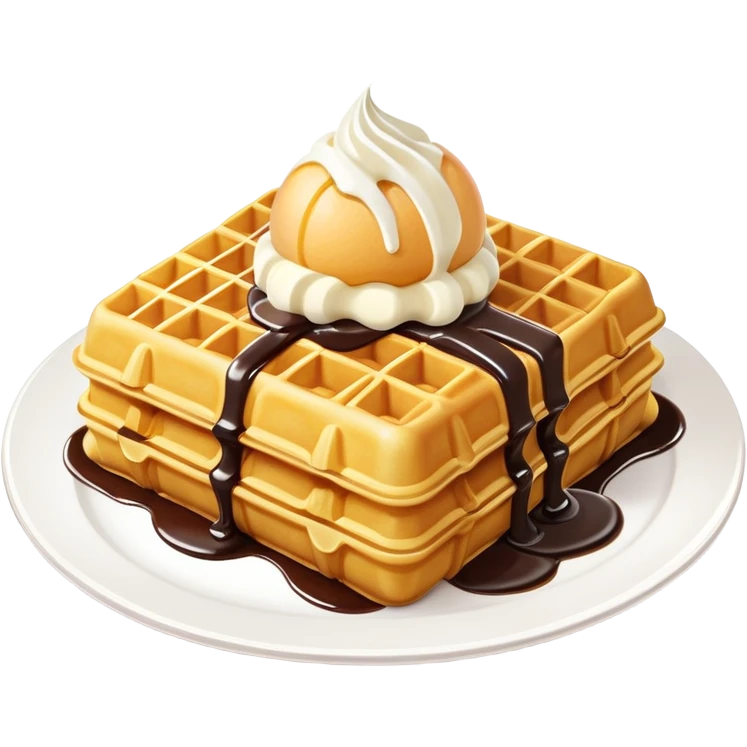 Hong Kong egg waffle (bubble waffle) folded with ice cream inside emoji
