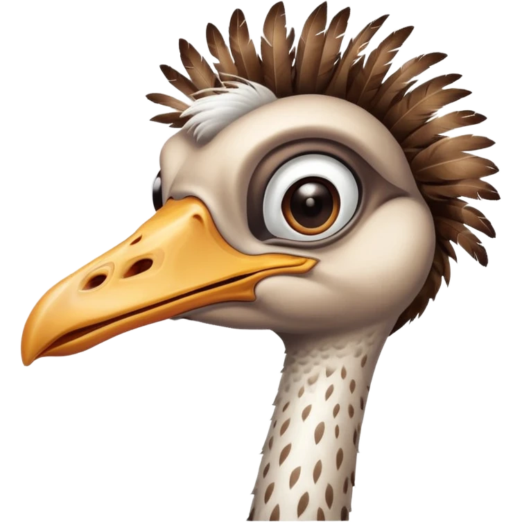 Ostrich emoji