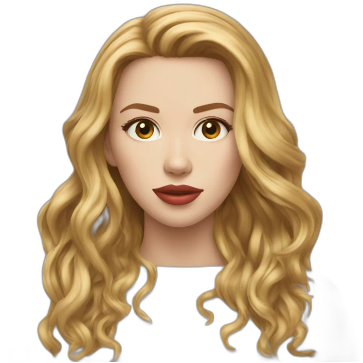 scarlett johansson long hair emoji