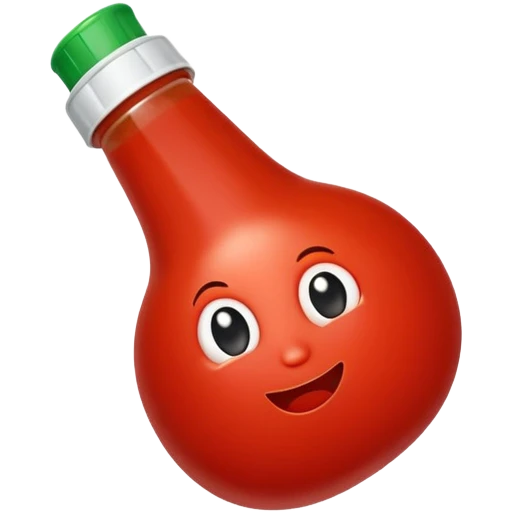 create an emoji on tomato ketchup  emoji