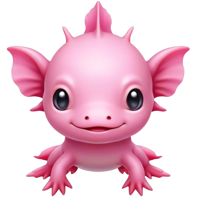 Сute baby axolotl emoji
