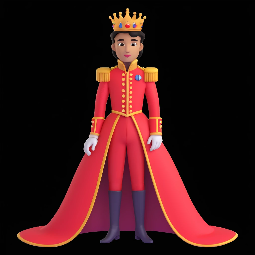 prince in red dress, royaqle background emoji