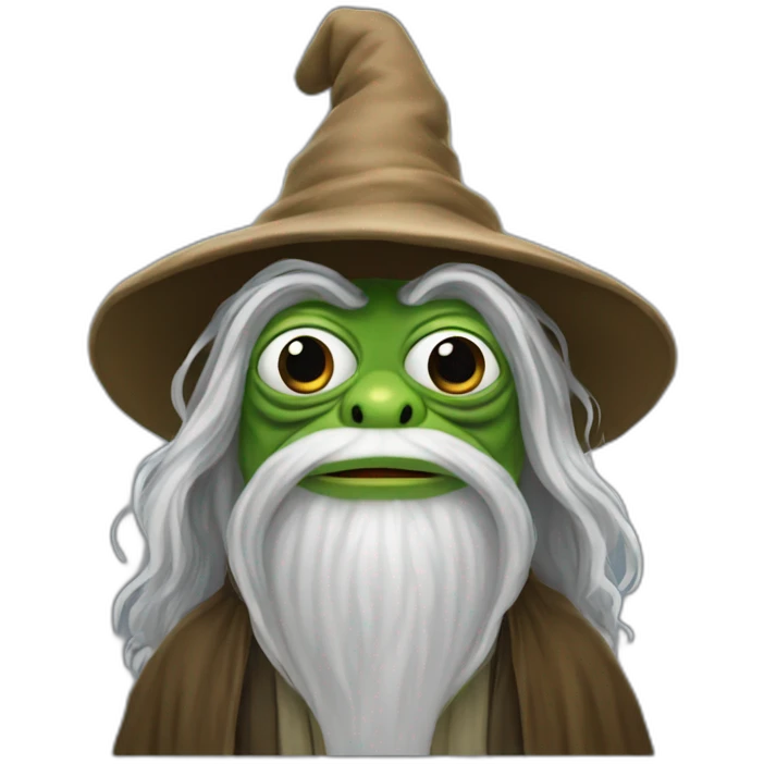 Pepe the frog as gandalf emoji