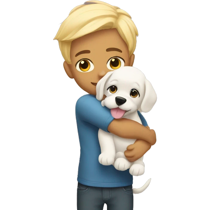 Me hug my puppy emoji