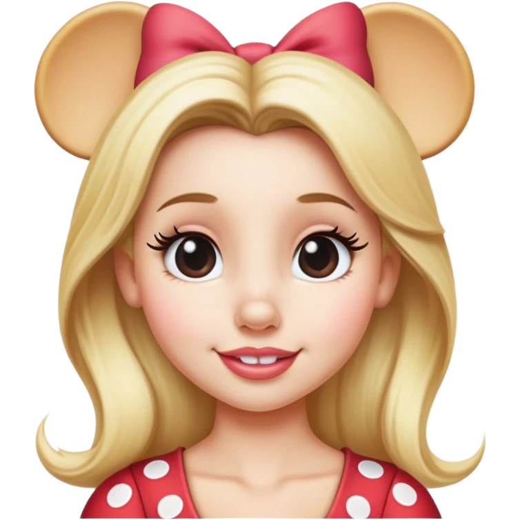 Minnie mouse blonde emoji