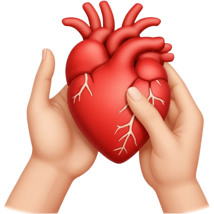 a heart made with fingers emoji