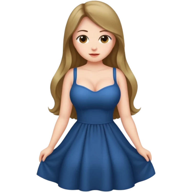 Naked girl, big butt n boobs emoji