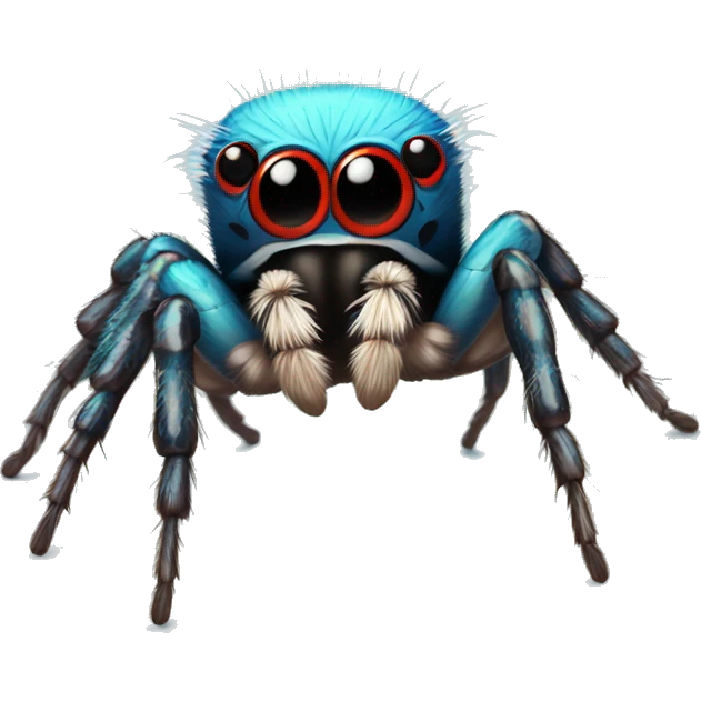 Cute colorful jumping spider  emoji