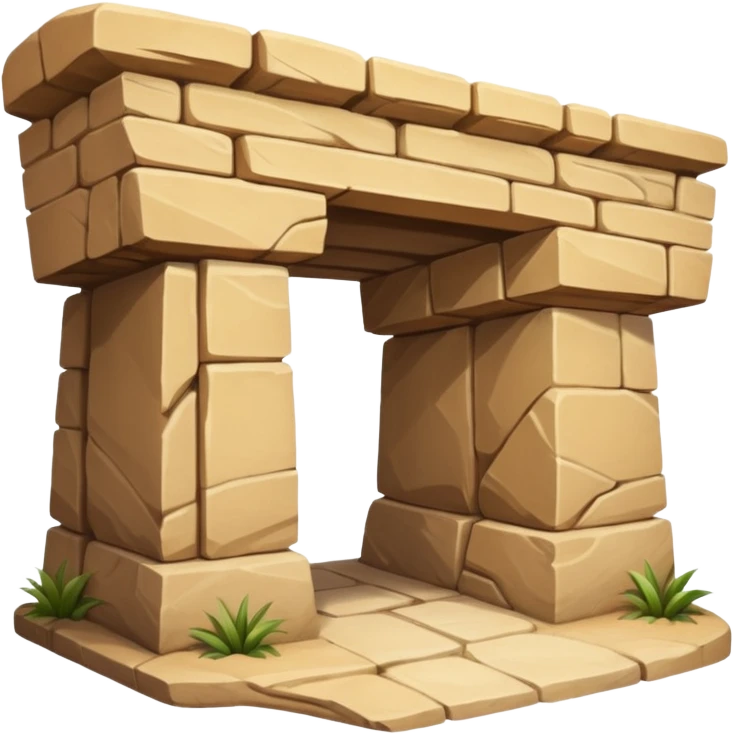 rock overhang , shelter. emoji