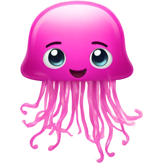 Pink jellyfish emoji