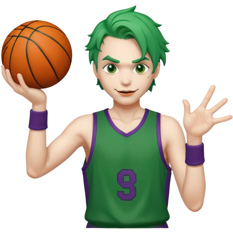 joker spinning ball on finger emoji