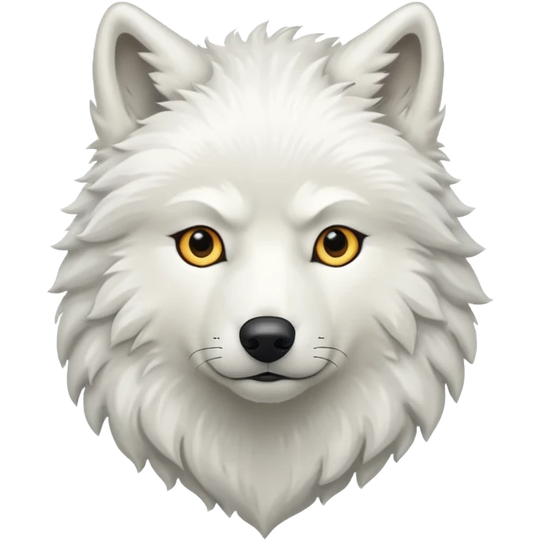 White wolf emoji emoji