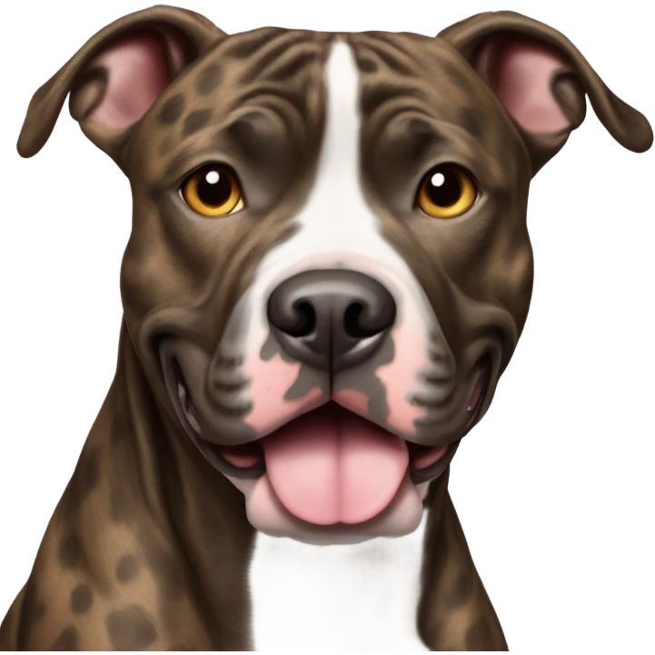 Brindle pitbull emoji