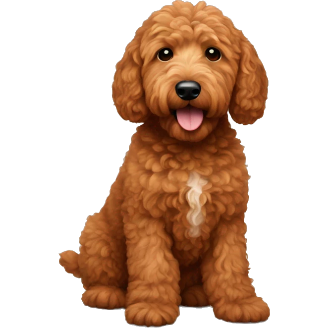 Red Goldendoodle emoji