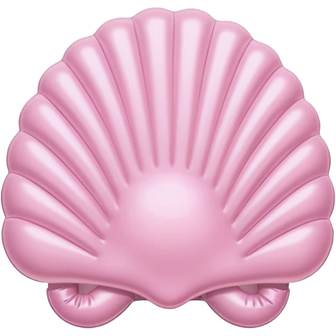 vintage rococo pale pink inflatable puffy shell phone emoji