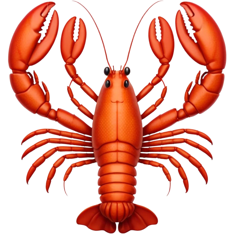 White lobster emoji