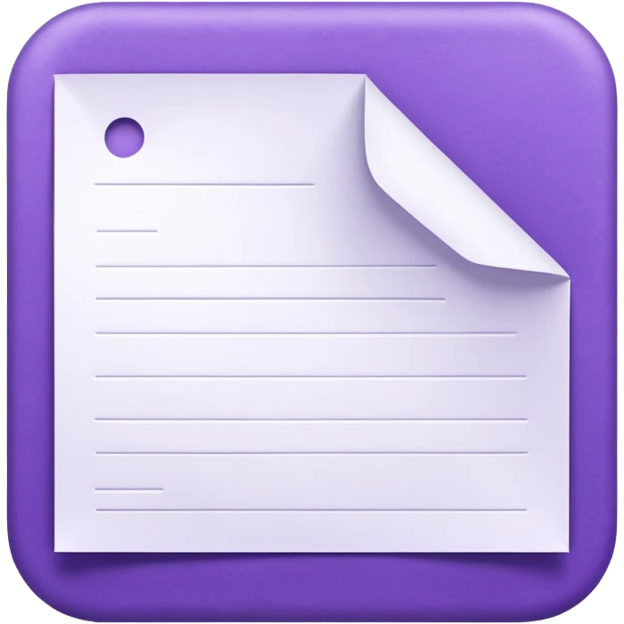 purple empty letter emoji