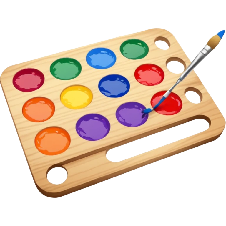 Palette with brush emoji