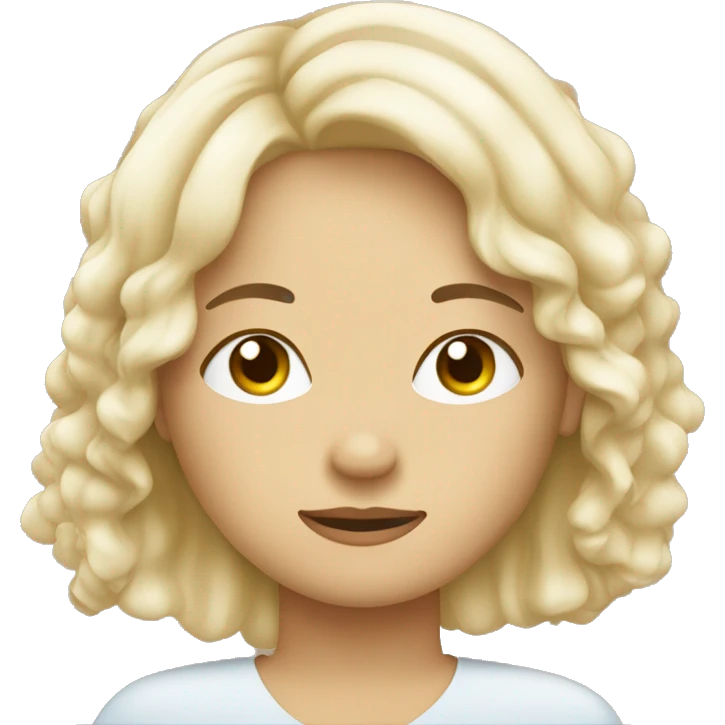 ragazza bionda che dorme emoji
