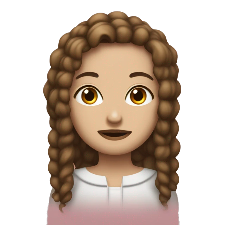 Девушка с черными волосами и кофе от Старбакс emoji