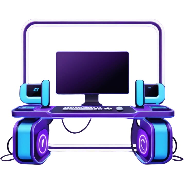 purple gaming setup emoji