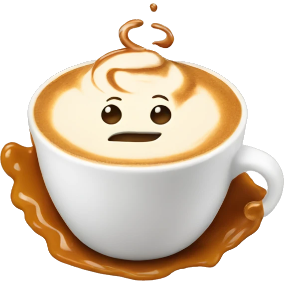Latte with caramel  emoji