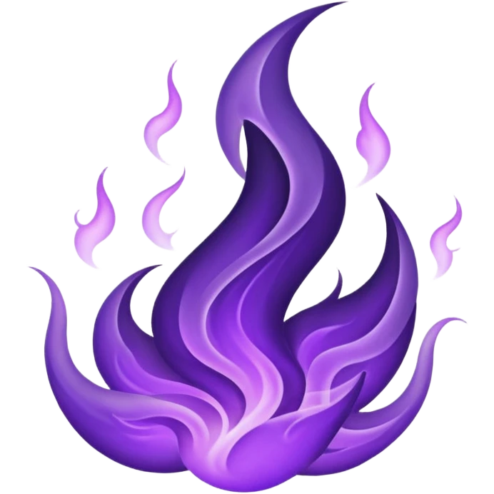 Wicked purple flames emoji
