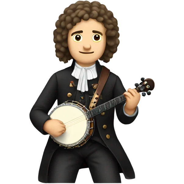 Banjo Johann Sebastian Bach young emoji