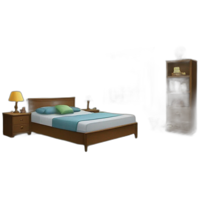Not-so-clean spacious room emoji