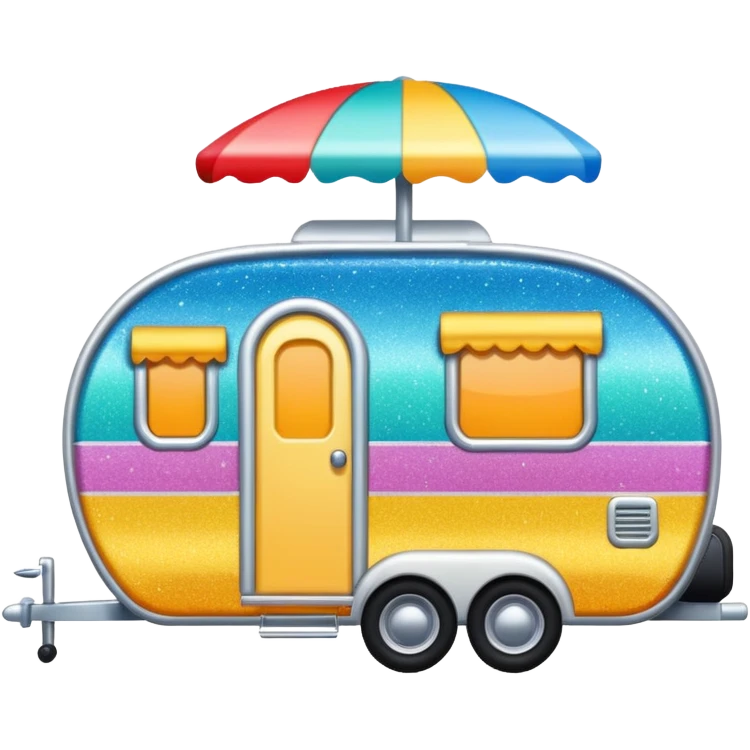 glitter caravan emoji