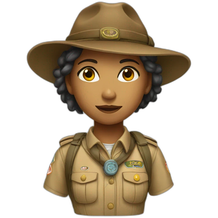 Scout fille emoji