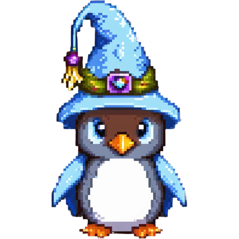 penguin wizard emoji
