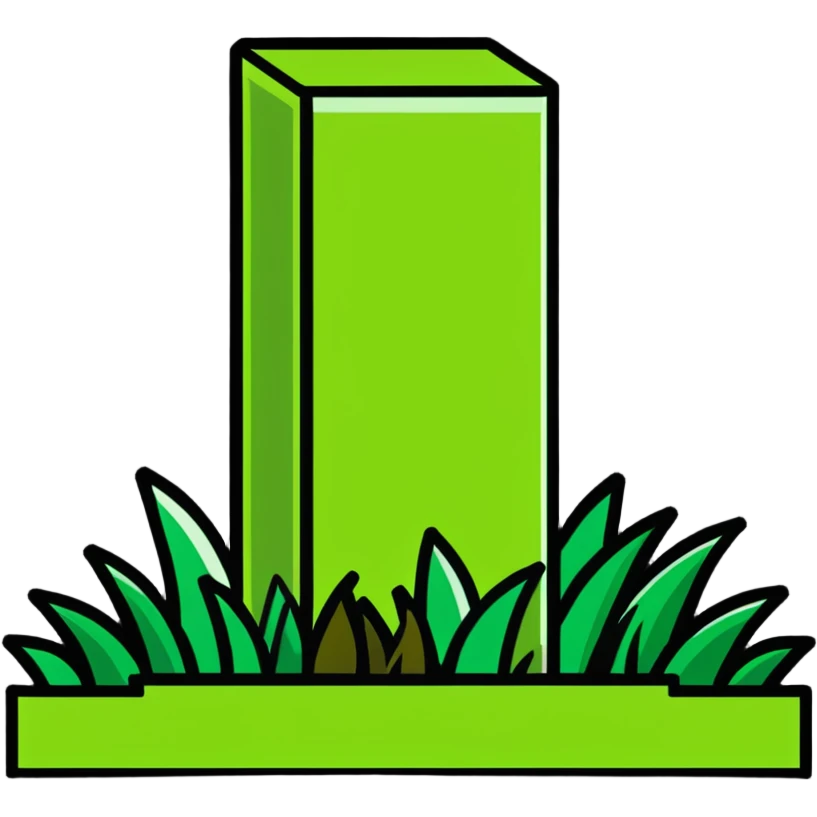 Minecraft grass block emoji