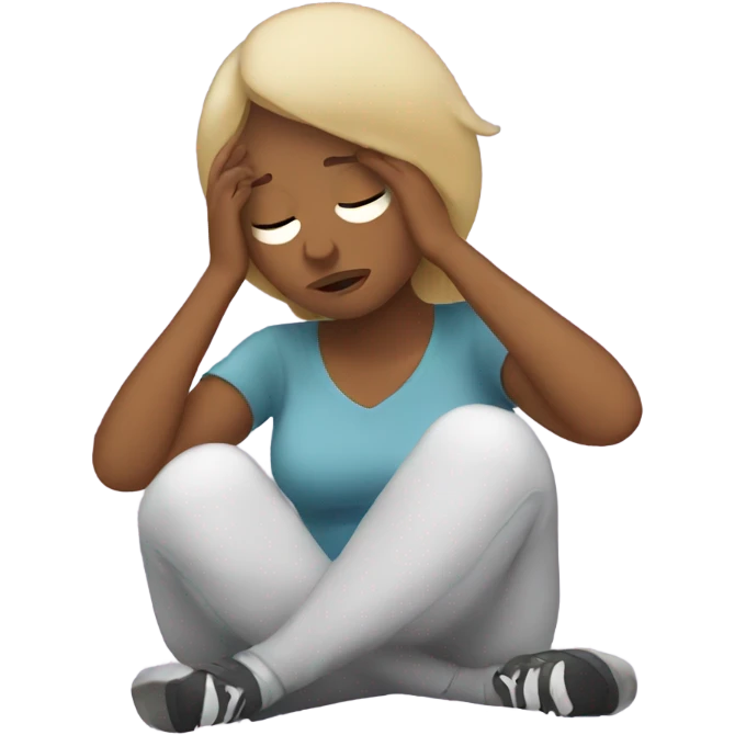 Mom exhausted  emoji