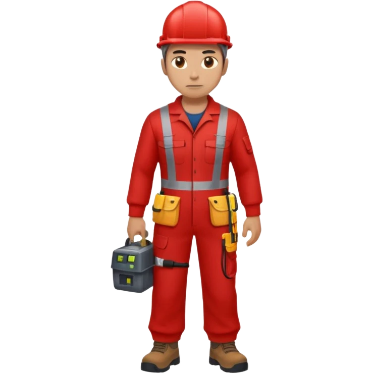 full bady red electrshn badass emoji